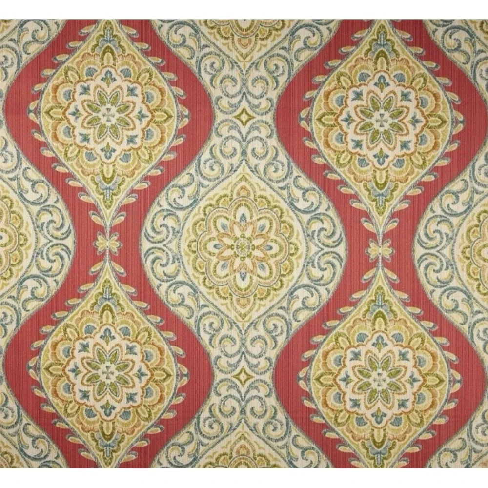 (2) Waverly Moonlit Medallion Curtain Panels 52x84 Cotton Multicolor Rod Pocket